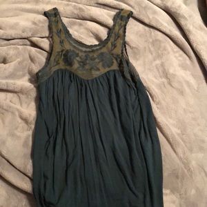 American Eagle Soft & Sexy Green Tank Size M